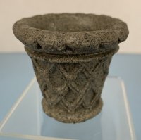 (image for) Mini Basket Weave Urn - Cement