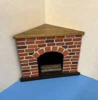 (image for) Vintage Large Corner Fireplace