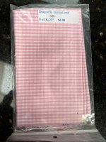 (image for) Pink and White Small Check Silk