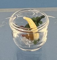 (image for) Glass bowl with glass fruit