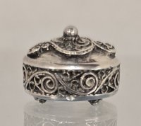 (image for) Sterling Victorian Jewelry Box by Master Artisan Vladimir Matusovsky