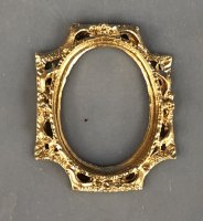 (image for) Gold Metal Oval Picture Frame