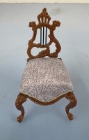 "Fantasy Lyre" single chair New Walnut