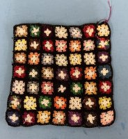 (image for) Granny Square crochet blanket