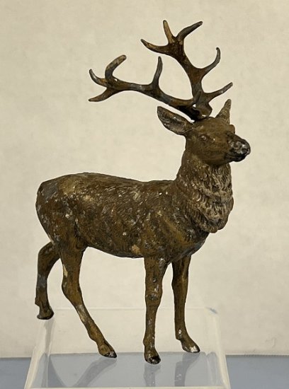 (image for) Antique Metal Stag - Click Image to Close
