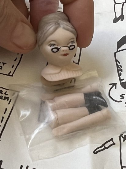 (image for) Antique Doll Kit of School Teacher with Glasses - Click Image to Close