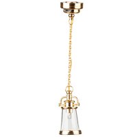 (image for) Brass Lantern Ceiling Light/Battery Operated