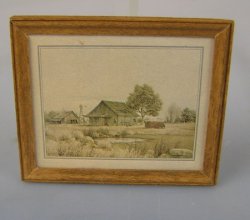 Old Farmhouse and Barn