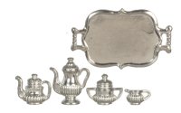 (image for) Silver Tea Set with Tray