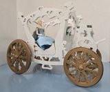 Artisan Made Porcelain Cinderella Doll and Carriage (image for) Artisan Made Porcelain Cinderella Doll and Carriage