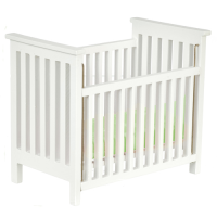 (image for) Slat Nursery Crib/White/BL-G