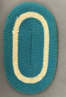 (image for) Turquoise Oval Rug