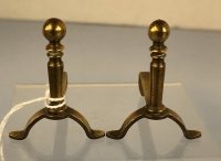 (image for) Brass Andirons - Dark Finish