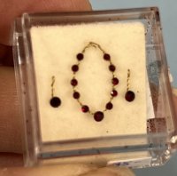 (image for) Ruby Necklace with Drop Earrings