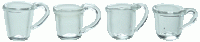 (image for) 1/24th Clear Glass Mugs