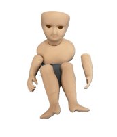 (image for) "Smiling Bru" 8" Tall Doll with Eyes Cut Out for Glass Eyes