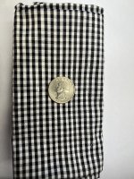 (image for) Black and White Check Fabric