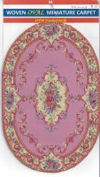 (image for) Oval Pink Woven Rug