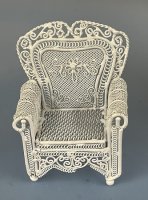 (image for) White Wire Chair