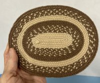 (image for) Braided Rug in brown and beige colors