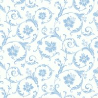 (image for) Cottage Acanthus Scroll - Blue