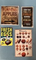 (image for) Fall Food Signs