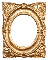 (image for) Oval Gold Frame