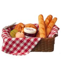 (image for) Basket of Bread, Jam and Fruit