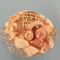 (image for) Small Ladies Peach Straw Hat