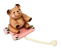 (image for) Brown Bear on Pink Pull Toy