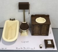 Dollhouse Miniature Half Scale 1:24 Padded Tub Armchair JJ505002WN 