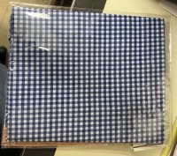 (image for) Blue and White Check Cotton Fabric