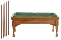 (image for) Pool Table w/Cues - Walnut