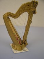 (image for) Gold Handpainted Harp