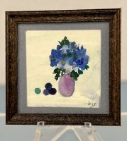 (image for) Blue Flowers in Vase by Barbara Sistler