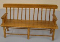 (image for) Pecan Finish Hand Crafted Bench