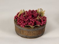 (image for) Wooden Container with Red Grapes