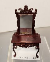 (image for) 1/24th Mahogany Dressing Table with Mirror