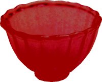 (image for) Crystal Red Glass Bowl