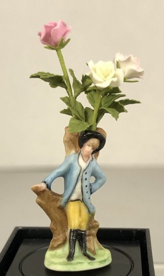 (image for) English Bow with Roses Vase - Click Image to Close