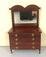 (image for) Mahogany Mirrored Chest of Drawers