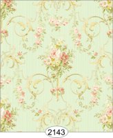 (image for) Wallpaper - Aurora Floral - Aqua