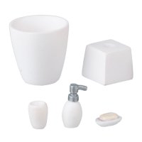 (image for) White Bath Accessory Set