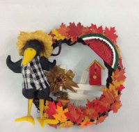 Country Crow Wreath