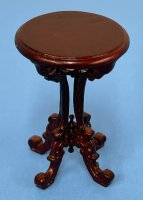 (image for) BESPAQ DOLLHOUSE MINIATURE PETITE TABLE 6224 MAHOGANY