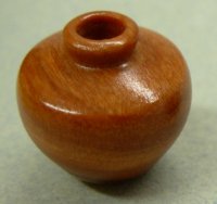 Wood vase, 3/4" x 3/4"