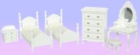 (image for) TWIN BEDROOM SET/6/WH/CS