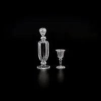 (image for) Hand Blown Glass Decanter and Wine Glass