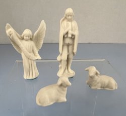 Angel, Shepherd, and 2 Lambs