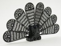 (image for) Black Peacock Fireplace Screen